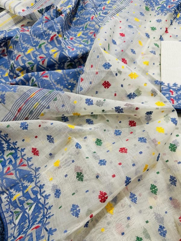 Jamdani Saree Cotton Pena Phool