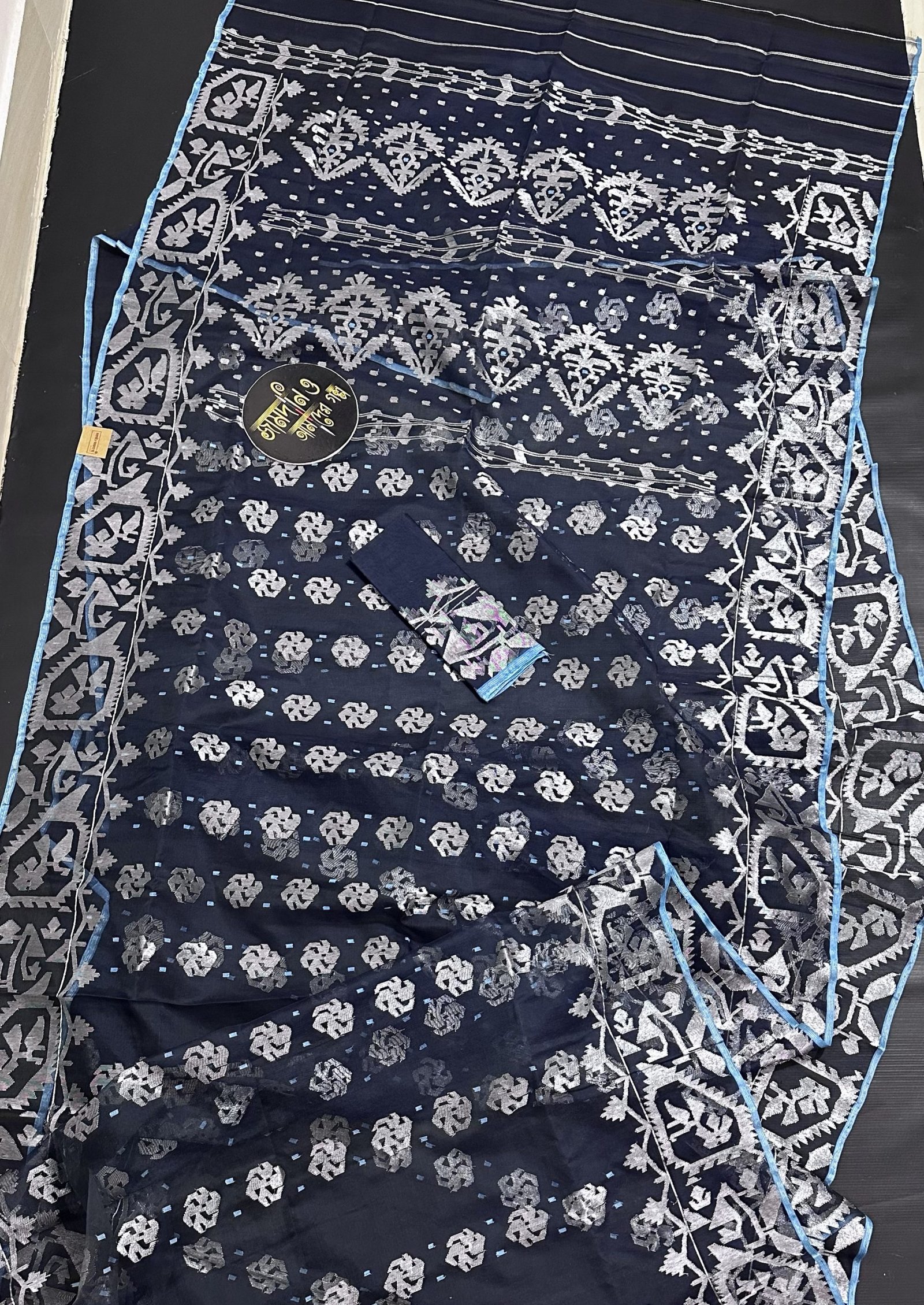 Bagher Paa Mid Exclusive Halfsilk Jamdani - Image 2