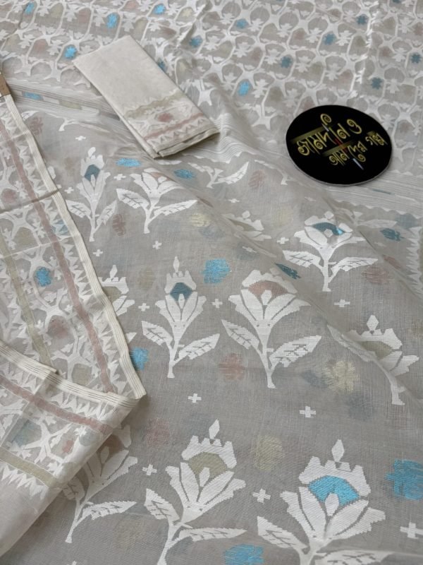 Jamdani Saree Cotton Off White