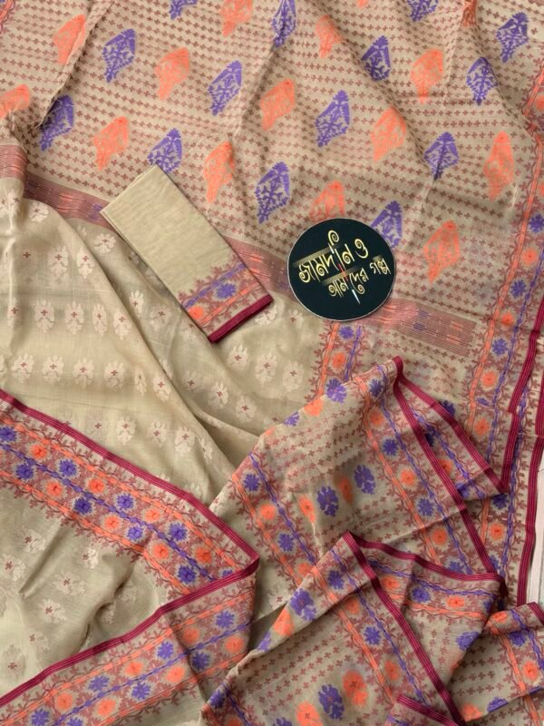 Jamdani Saree Cotton Beige