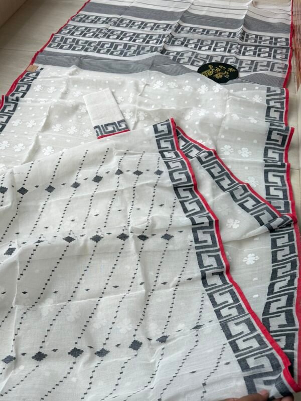 Jamdani Saree Cotton Off White