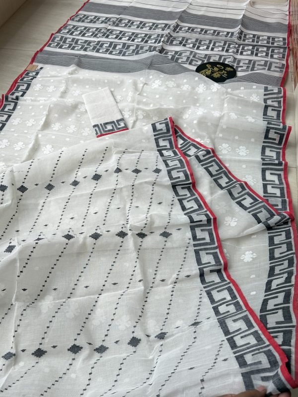 Jamdani Saree Cotton Off White
