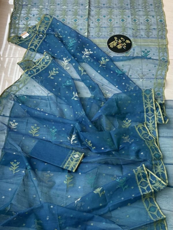 Jamdani Saree Halfsilk Moyurkonthi