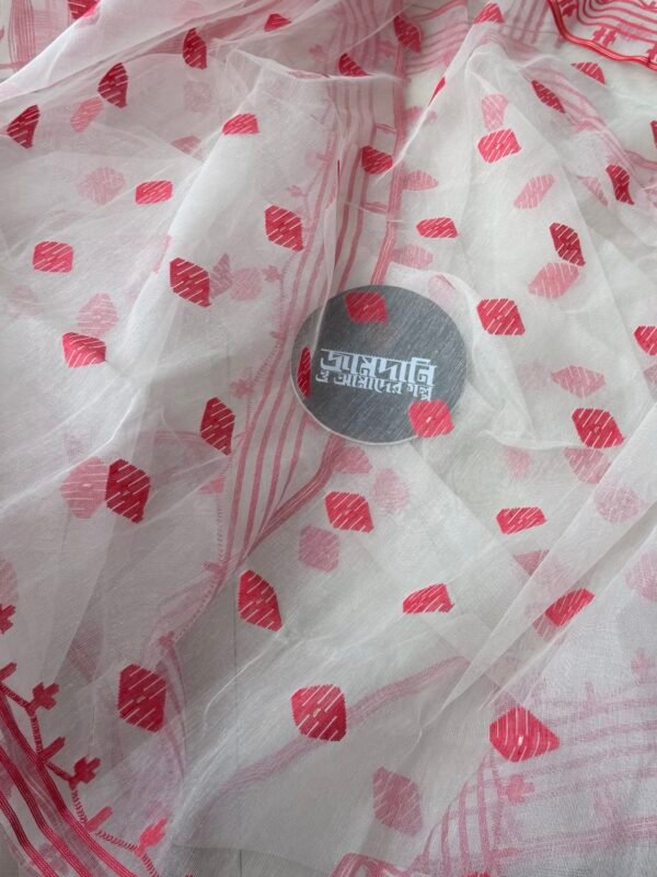 Jamdani Saree Halfsilk Off white